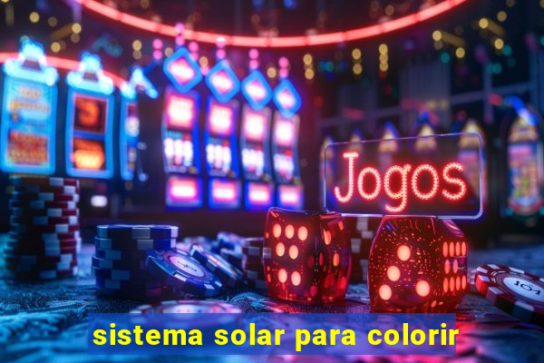 sistema solar para colorir